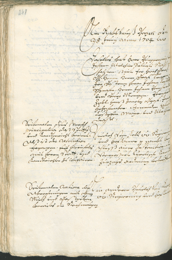 Civic Archives of Bozen-Bolzano - BOhisto Ratsprotokoll 1702/05 