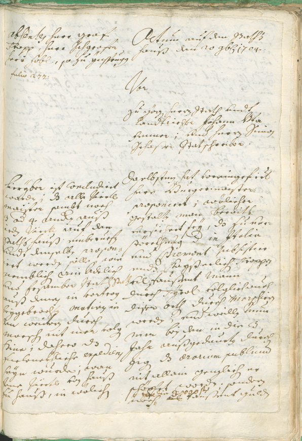 Civic Archives of Bozen-Bolzano - BOhisto Ratsprotokoll 1702/05 