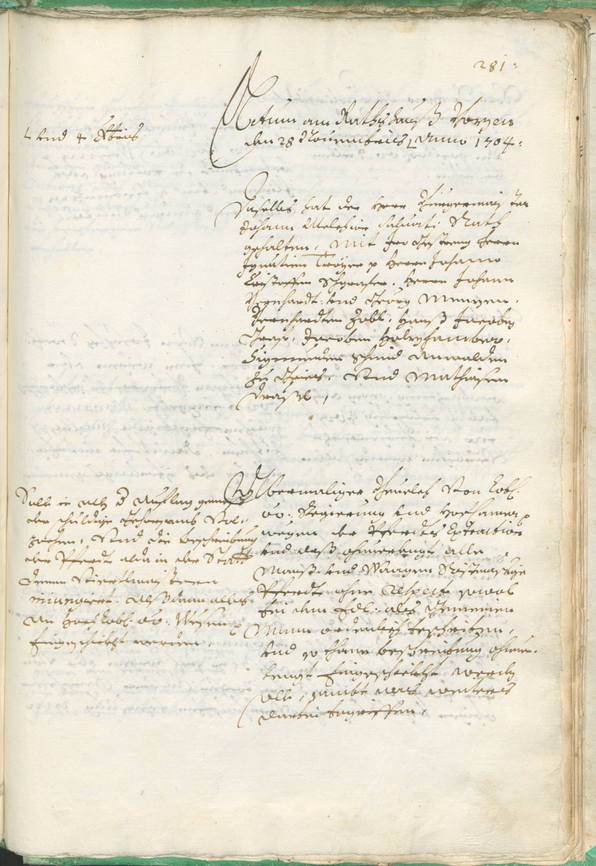 Civic Archives of Bozen-Bolzano - BOhisto Ratsprotokoll 1702/05 