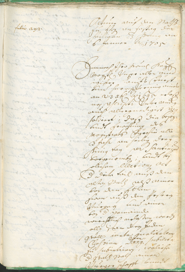 Civic Archives of Bozen-Bolzano - BOhisto Ratsprotokoll 1702/05 