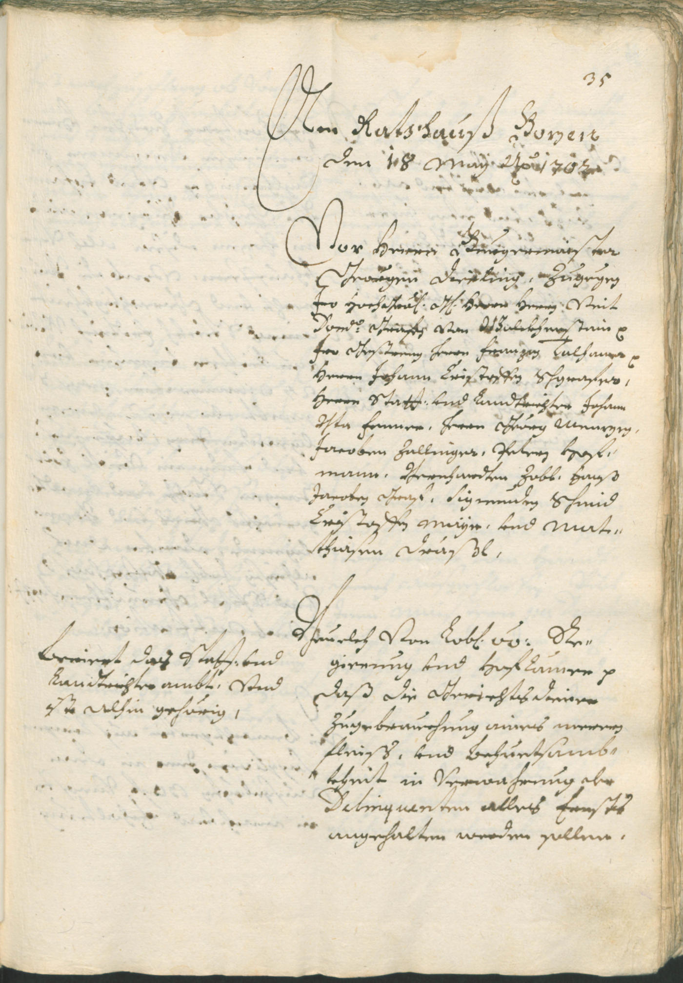 Civic Archives of Bozen-Bolzano - BOhisto Ratsprotokoll 1702/05 
