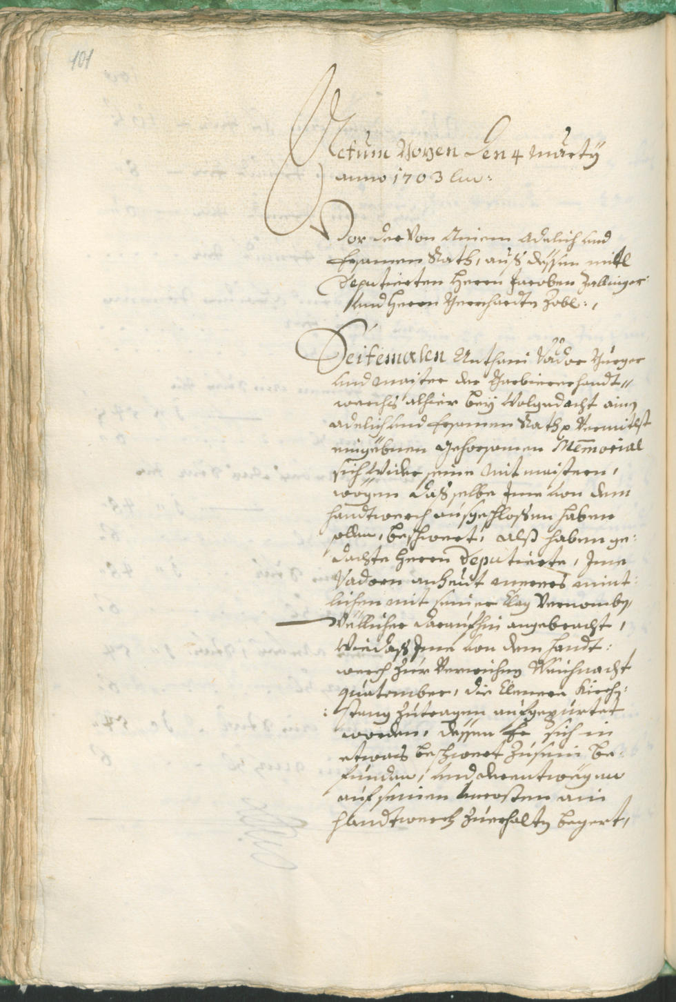 Stadtarchiv Bozen - BOhisto Ratsprotokoll 1702/05 