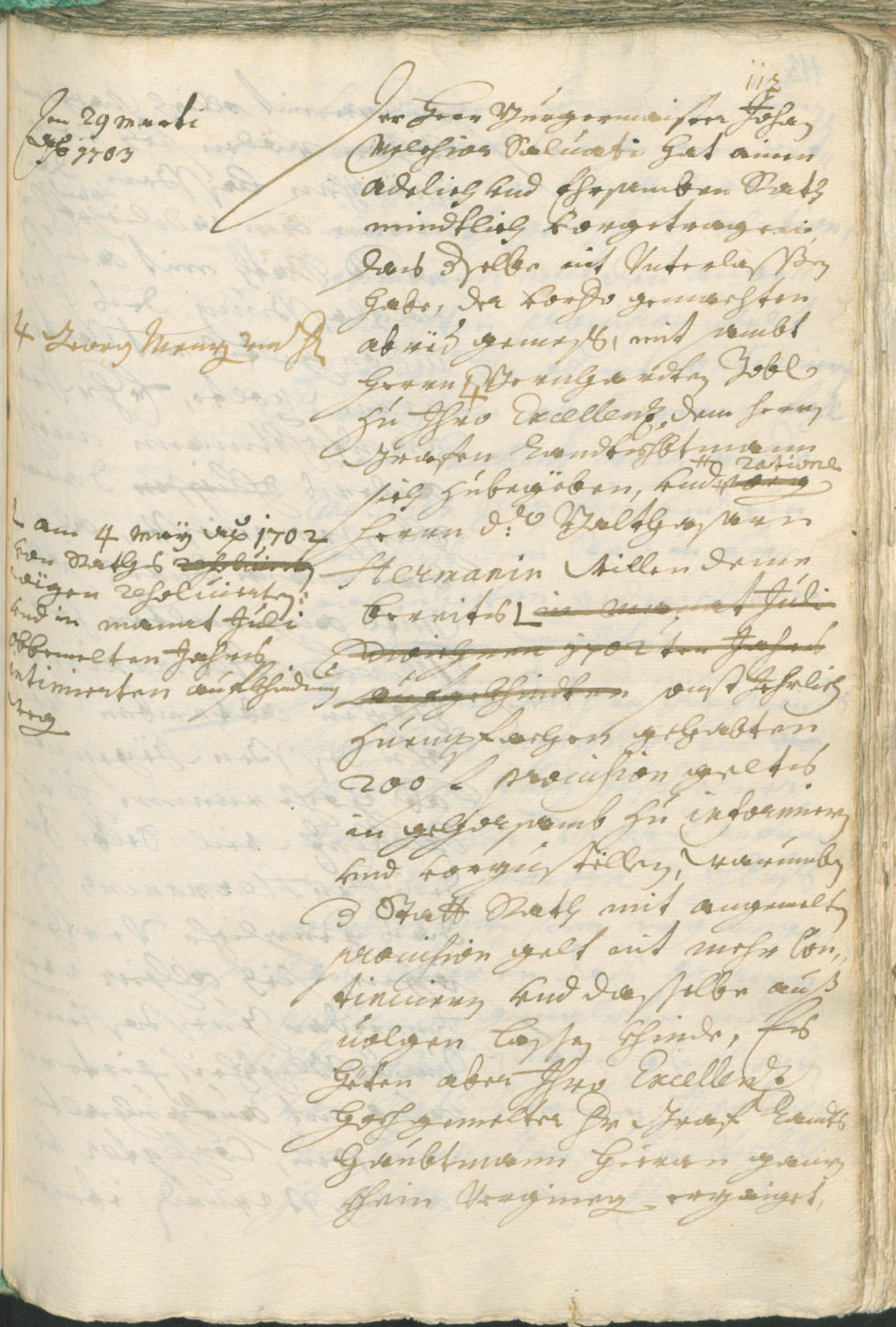 Civic Archives of Bozen-Bolzano - BOhisto Ratsprotokoll 1702/05 