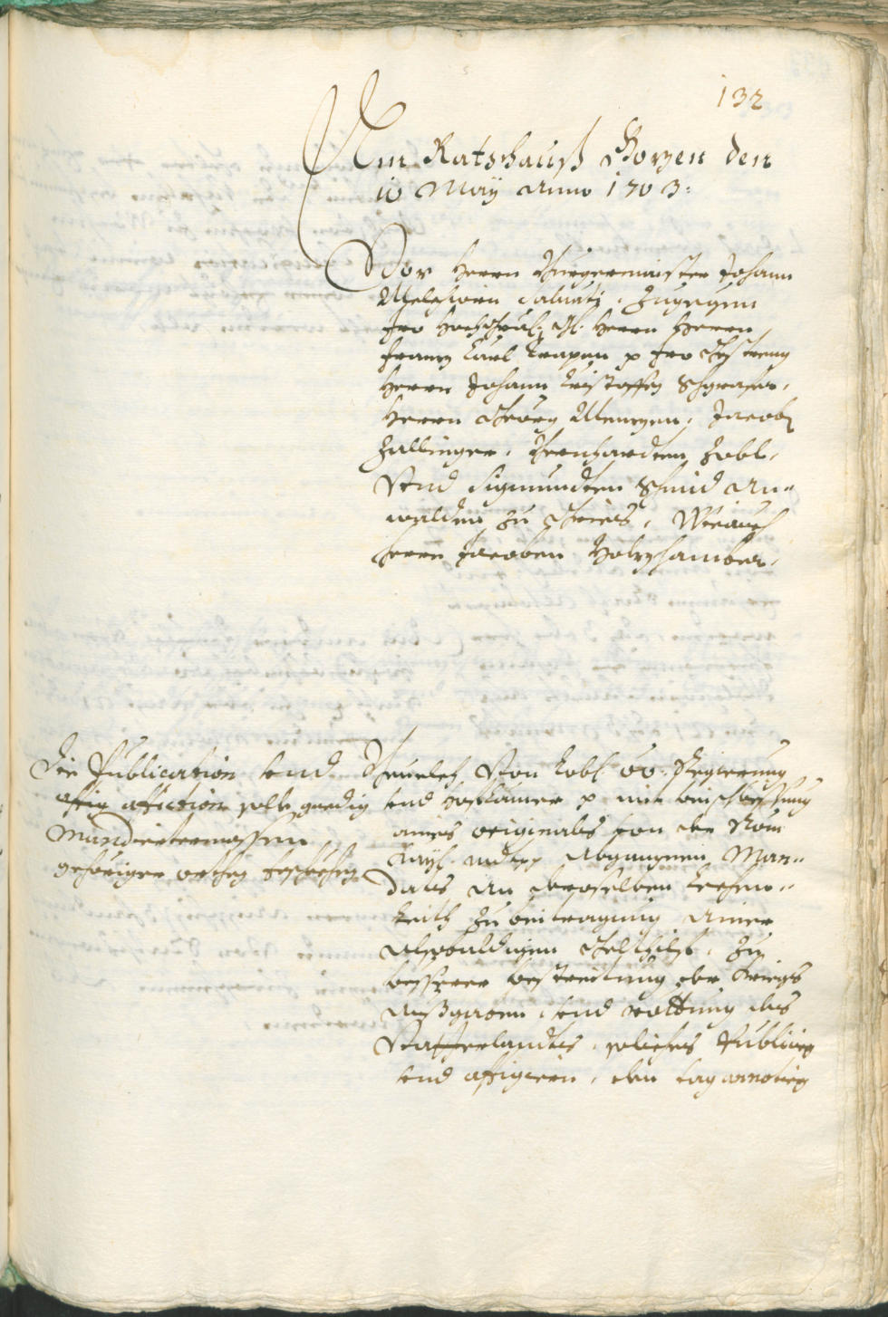 Stadtarchiv Bozen - BOhisto Ratsprotokoll 1702/05 