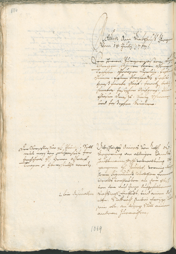 Civic Archives of Bozen-Bolzano - BOhisto Ratsprotokoll 1705/08 