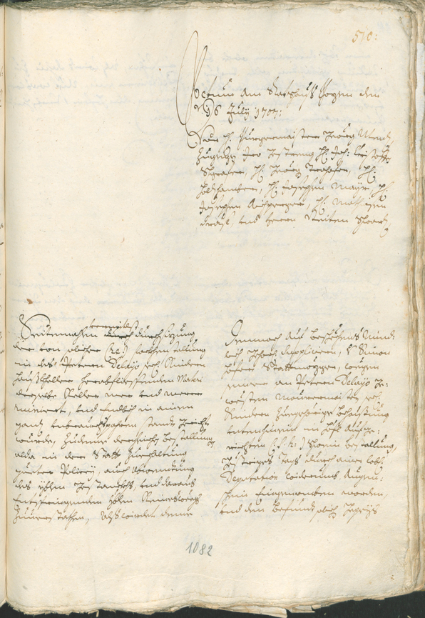 Civic Archives of Bozen-Bolzano - BOhisto Ratsprotokoll 1705/08 