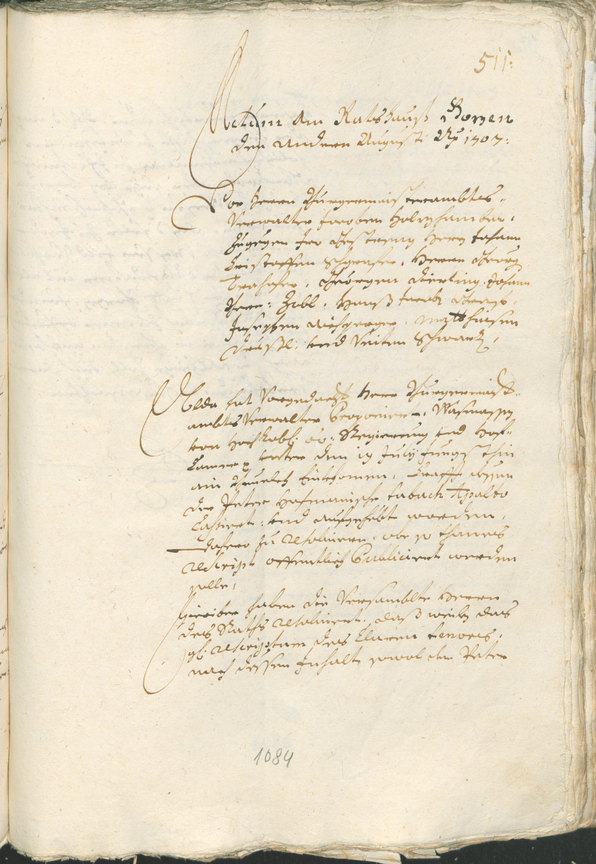 Archivio Storico della Città di Bolzano - BOhisto protocollo consiliare 1705/08 