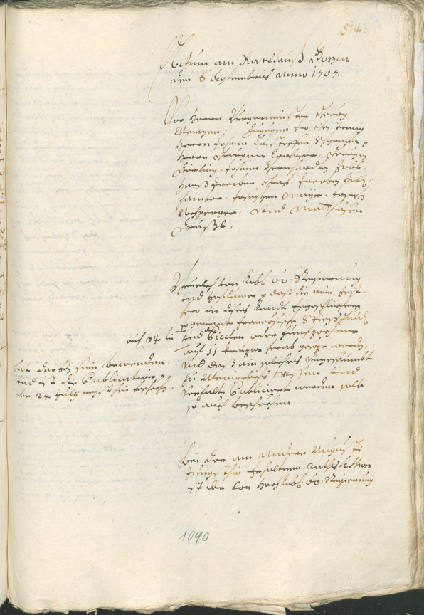 Civic Archives of Bozen-Bolzano - BOhisto Ratsprotokoll 1705/08 