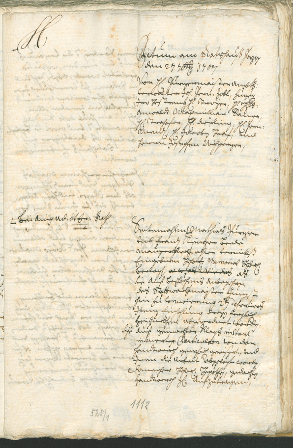 Civic Archives of Bozen-Bolzano - BOhisto Ratsprotokoll 1705/08 