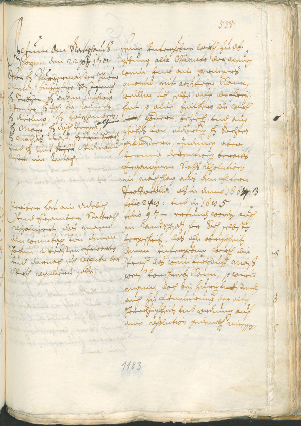 Civic Archives of Bozen-Bolzano - BOhisto Ratsprotokoll 1705/08 