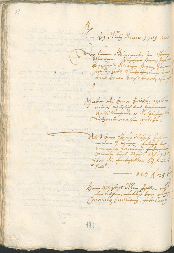 Archivio Storico della Città di Bolzano - BOhisto protocollo consiliare 1705/08 