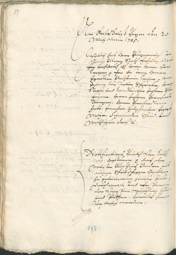 Archivio Storico della Città di Bolzano - BOhisto protocollo consiliare 1705/08 