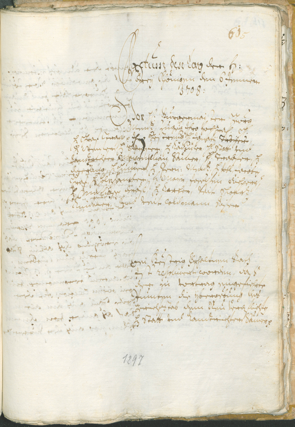 Archivio Storico della Città di Bolzano - BOhisto protocollo consiliare 1705/08 