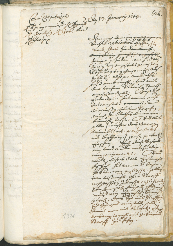 Stadtarchiv Bozen - BOhisto Ratsprotokoll 1705/08 