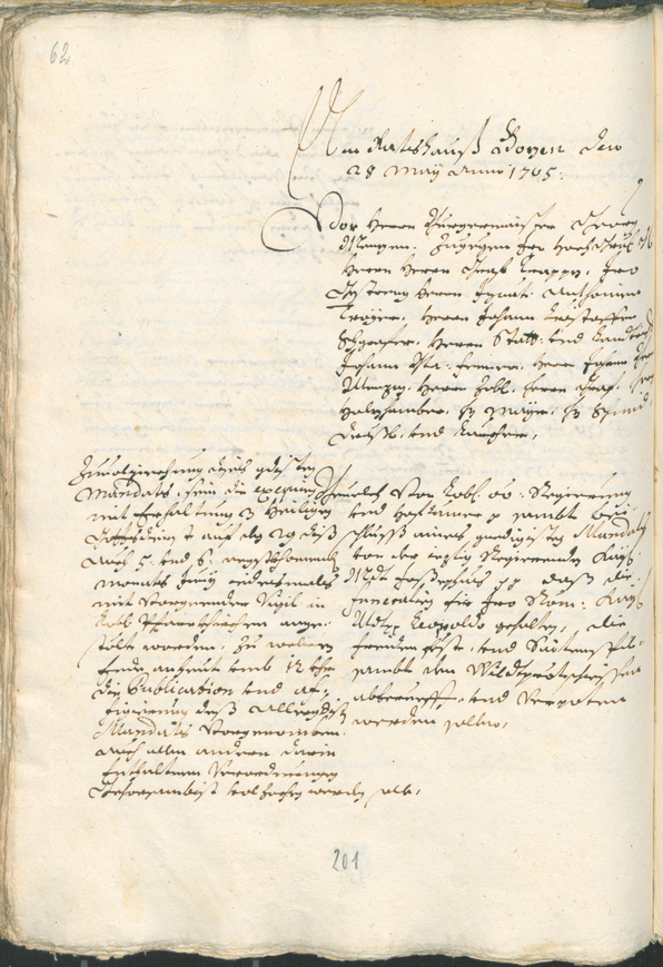 Civic Archives of Bozen-Bolzano - BOhisto Ratsprotokoll 1705/08 