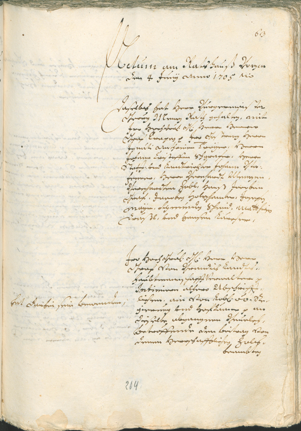 Archivio Storico della Città di Bolzano - BOhisto protocollo consiliare 1705/08 