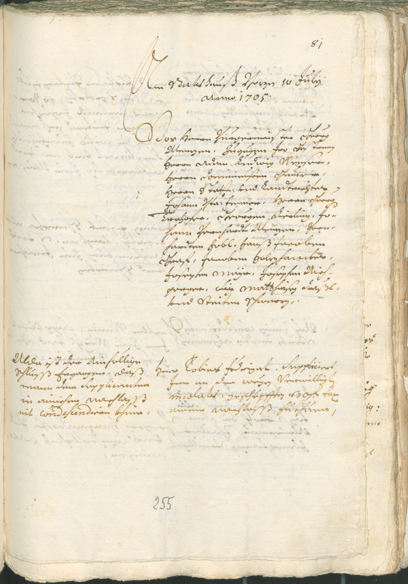 Archivio Storico della Città di Bolzano - BOhisto protocollo consiliare 1705/08 