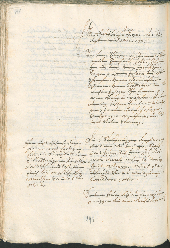 Archivio Storico della Città di Bolzano - BOhisto protocollo consiliare 1705/08 