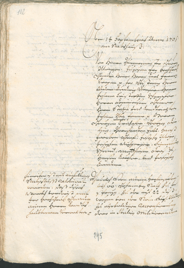 Civic Archives of Bozen-Bolzano - BOhisto Ratsprotokoll 1705/08 