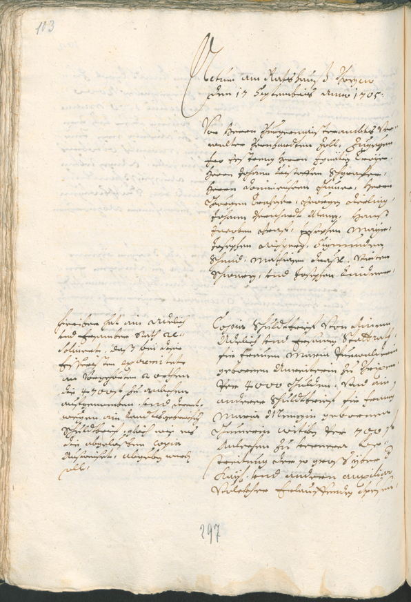 Archivio Storico della Città di Bolzano - BOhisto protocollo consiliare 1705/08 