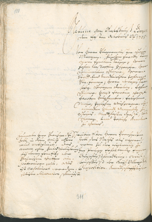 Stadtarchiv Bozen - BOhisto Ratsprotokoll 1705/08 