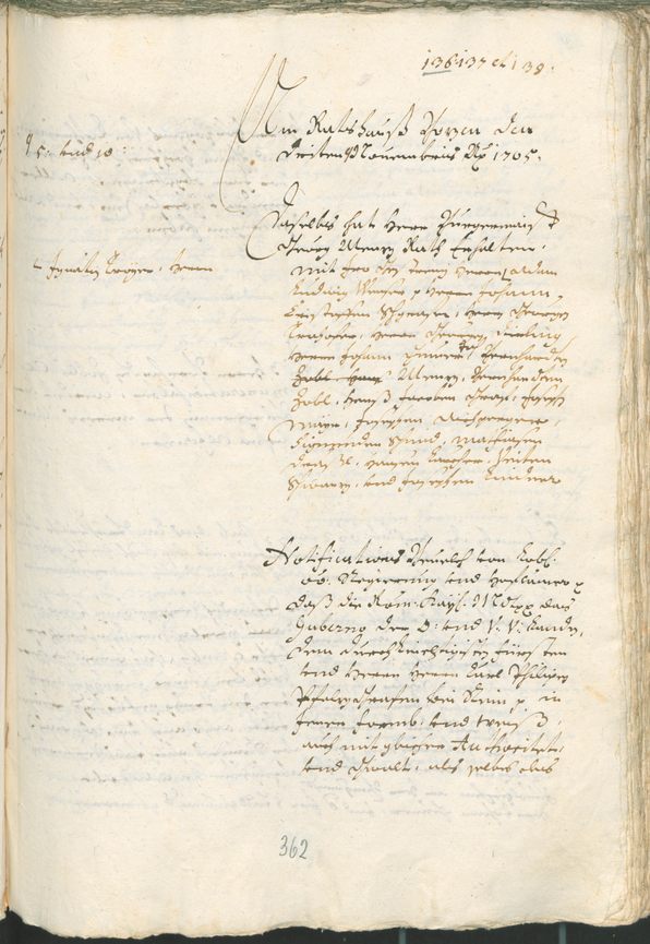 Civic Archives of Bozen-Bolzano - BOhisto Ratsprotokoll 1705/08 