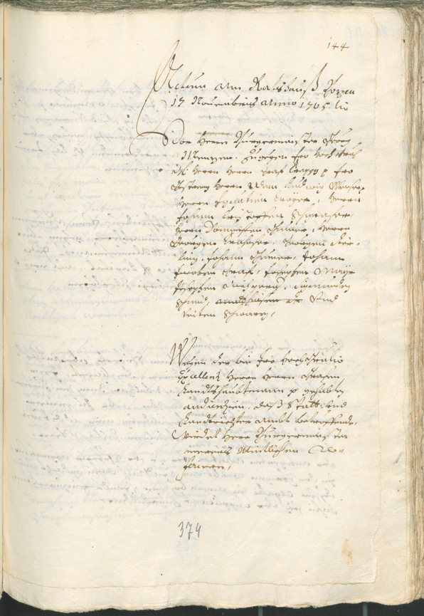 Civic Archives of Bozen-Bolzano - BOhisto Ratsprotokoll 1705/08 