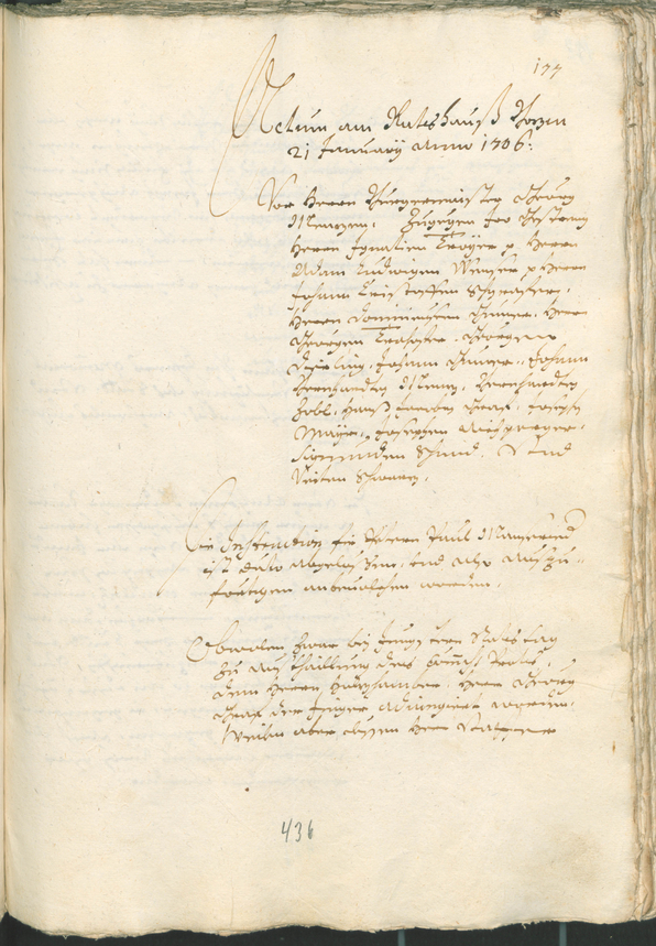 Civic Archives of Bozen-Bolzano - BOhisto Ratsprotokoll 1705/08 