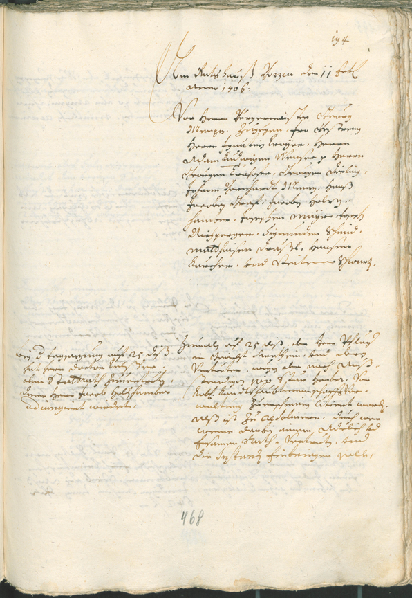 Civic Archives of Bozen-Bolzano - BOhisto Ratsprotokoll 1705/08 