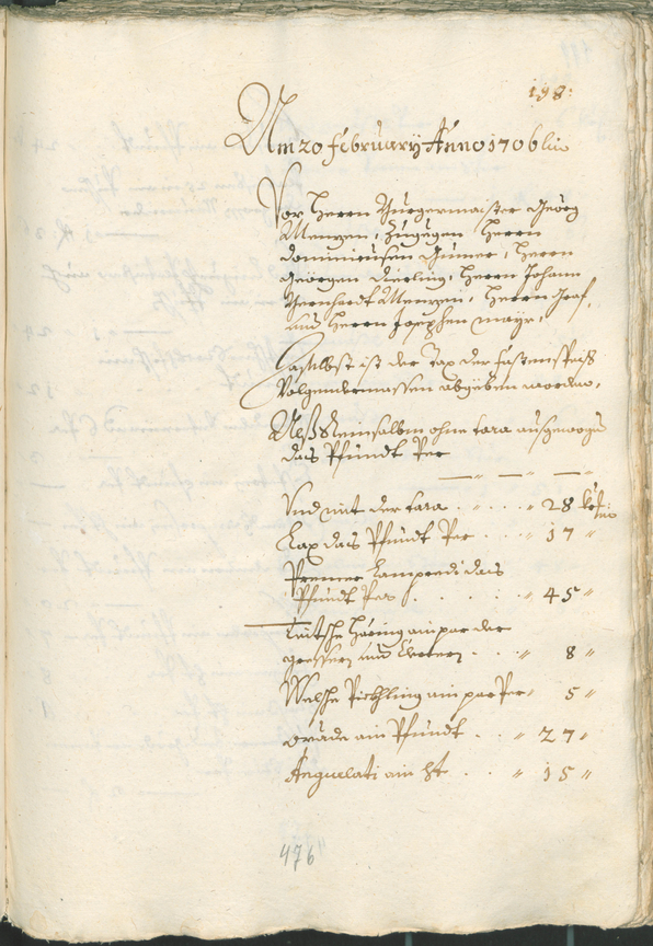 Civic Archives of Bozen-Bolzano - BOhisto Ratsprotokoll 1705/08 