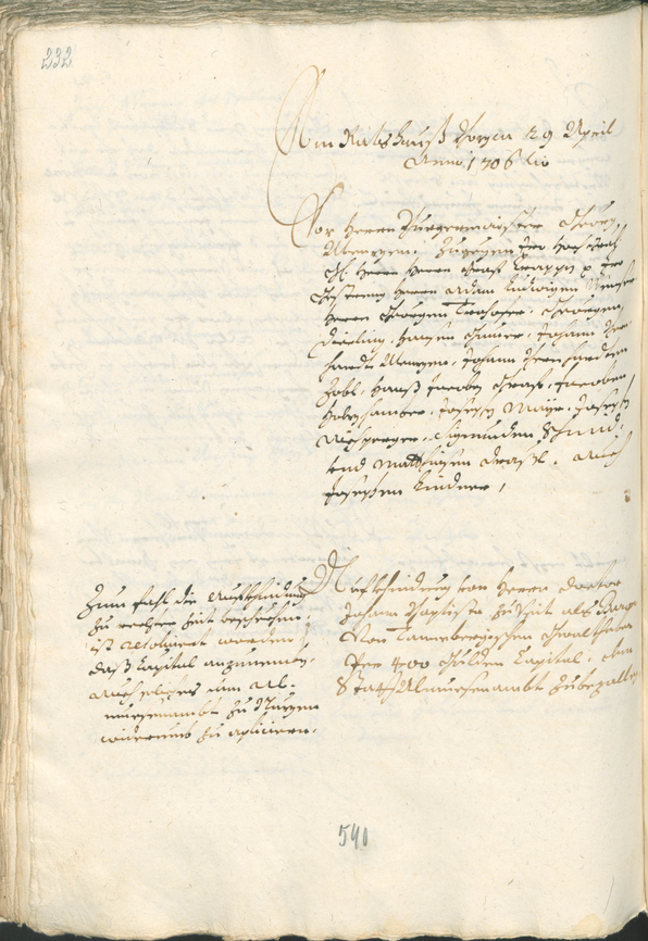 Civic Archives of Bozen-Bolzano - BOhisto Ratsprotokoll 1705/08 