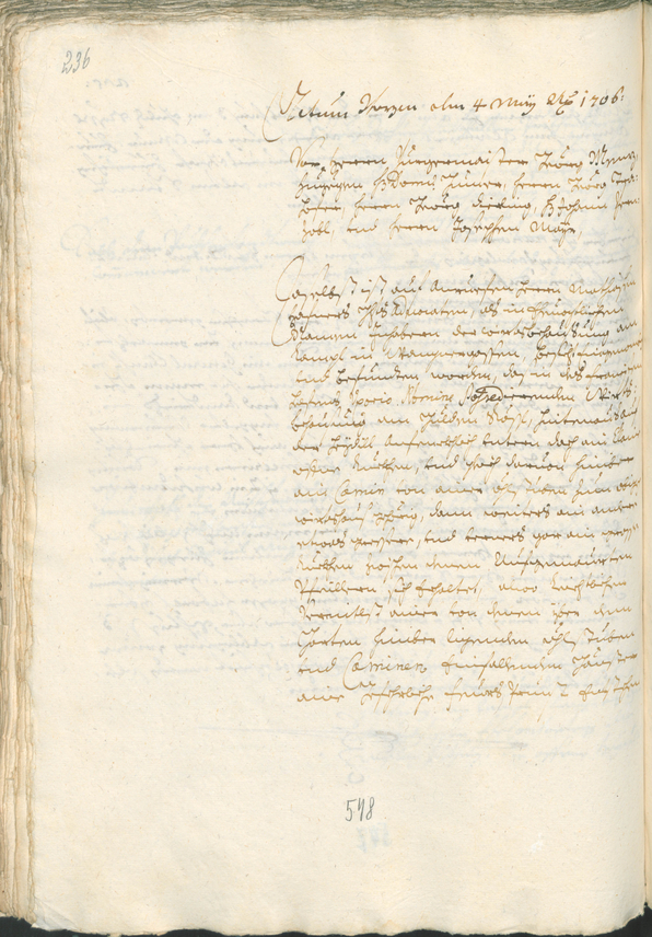 Civic Archives of Bozen-Bolzano - BOhisto Ratsprotokoll 1705/08 