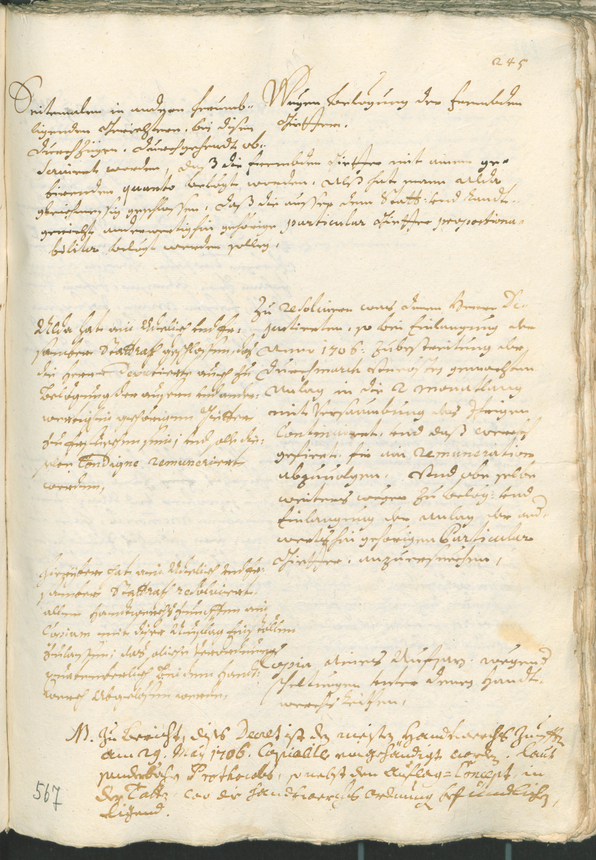 Civic Archives of Bozen-Bolzano - BOhisto Ratsprotokoll 1705/08 