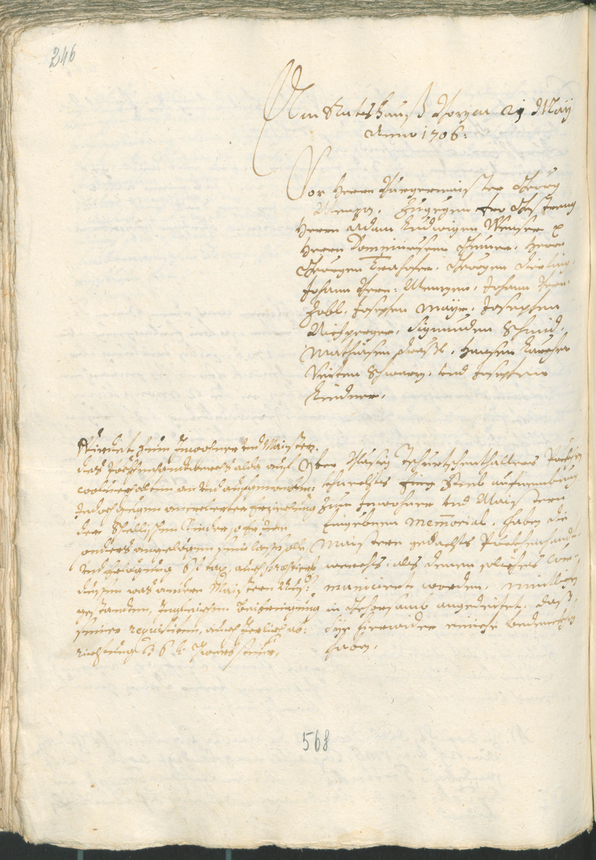 Civic Archives of Bozen-Bolzano - BOhisto Ratsprotokoll 1705/08 