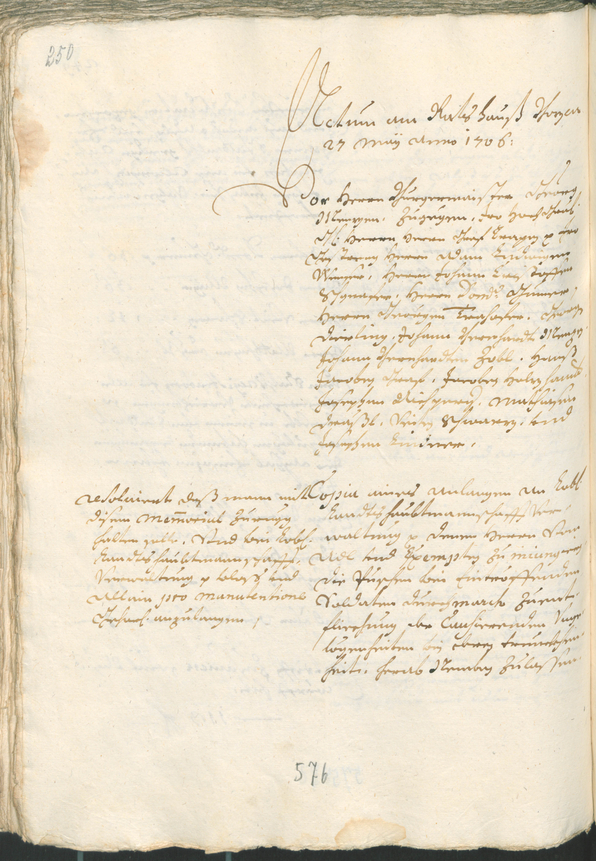 Civic Archives of Bozen-Bolzano - BOhisto Ratsprotokoll 1705/08 