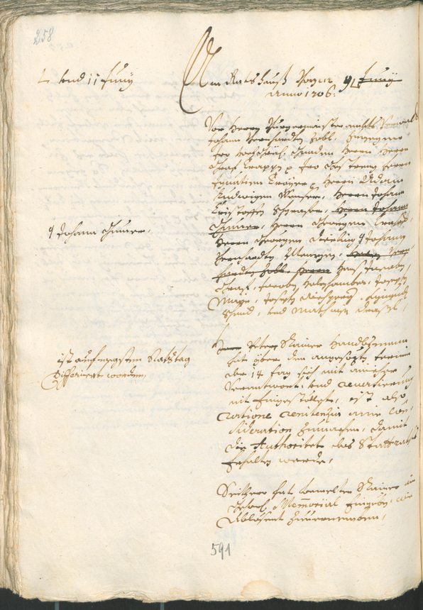 Civic Archives of Bozen-Bolzano - BOhisto Ratsprotokoll 1705/08 