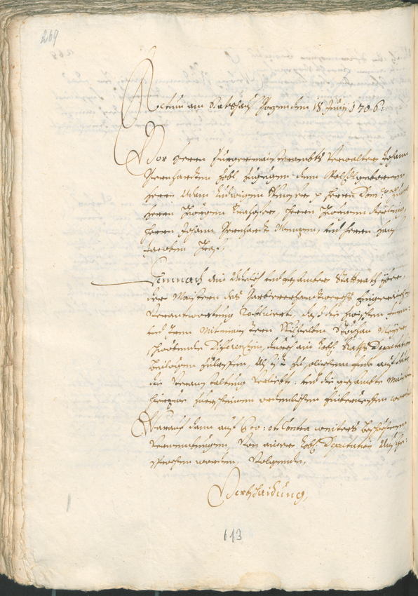 Archivio Storico della Città di Bolzano - BOhisto protocollo consiliare 1705/08 