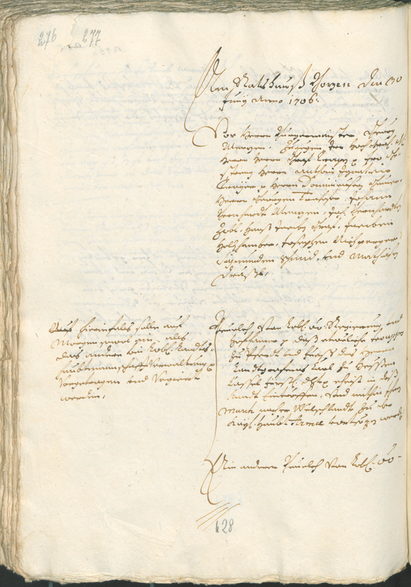 Archivio Storico della Città di Bolzano - BOhisto protocollo consiliare 1705/08 