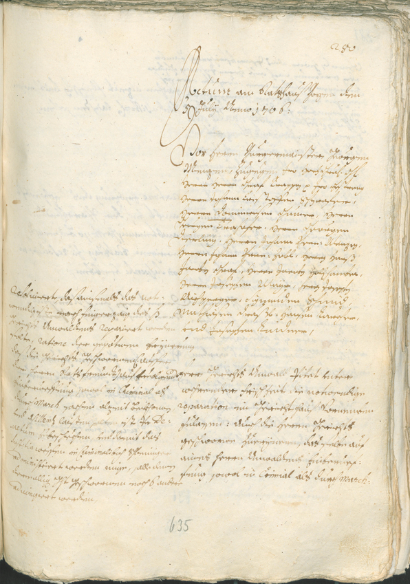 Archivio Storico della Città di Bolzano - BOhisto protocollo consiliare 1705/08 