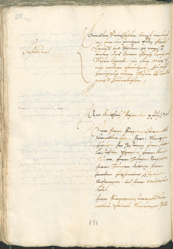 Civic Archives of Bozen-Bolzano - BOhisto Ratsprotokoll 1705/08 