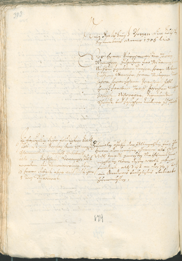 Archivio Storico della Città di Bolzano - BOhisto protocollo consiliare 1705/08 