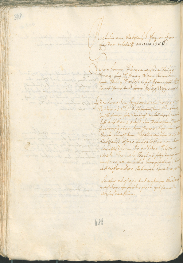 Archivio Storico della Città di Bolzano - BOhisto protocollo consiliare 1705/08 