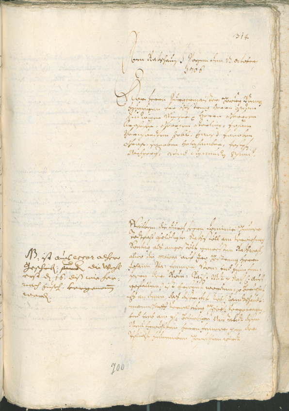 Civic Archives of Bozen-Bolzano - BOhisto Ratsprotokoll 1705/08 