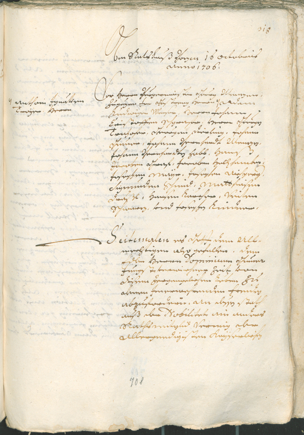 Civic Archives of Bozen-Bolzano - BOhisto Ratsprotokoll 1705/08 