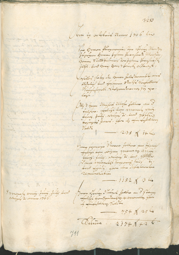 Archivio Storico della Città di Bolzano - BOhisto protocollo consiliare 1705/08 