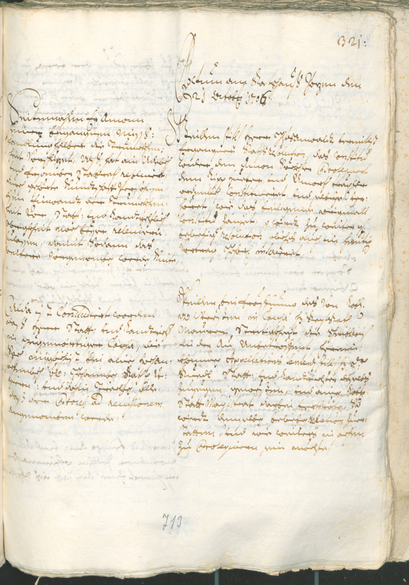 Civic Archives of Bozen-Bolzano - BOhisto Ratsprotokoll 1705/08 