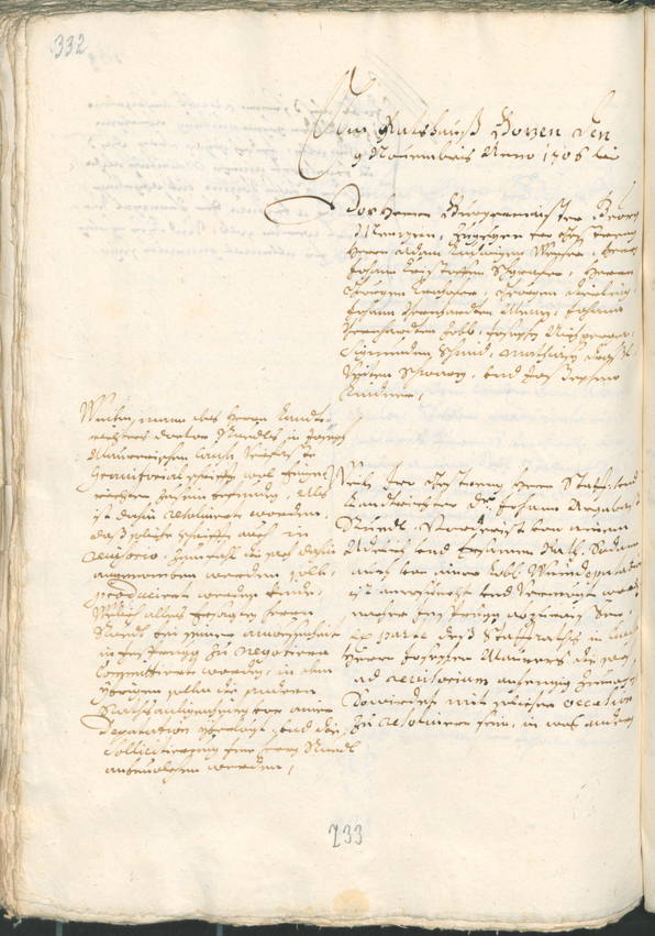 Civic Archives of Bozen-Bolzano - BOhisto Ratsprotokoll 1705/08 