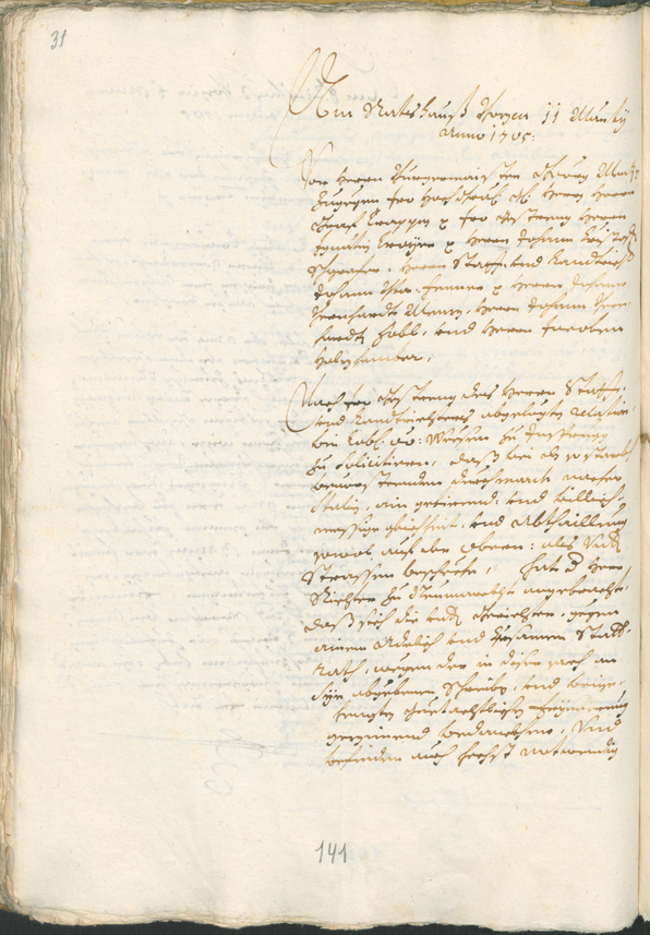 Civic Archives of Bozen-Bolzano - BOhisto Ratsprotokoll 1705/08 