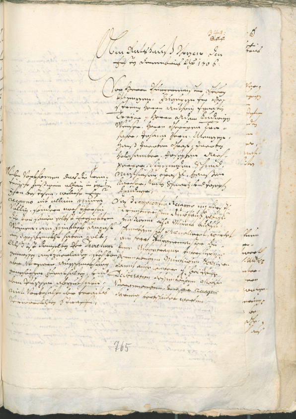 Civic Archives of Bozen-Bolzano - BOhisto Ratsprotokoll 1705/08 