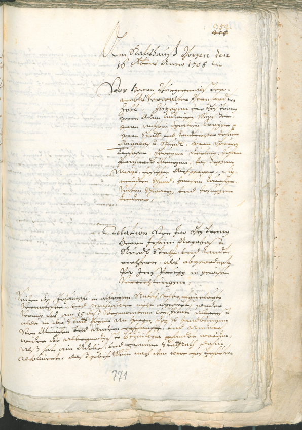 Civic Archives of Bozen-Bolzano - BOhisto Ratsprotokoll 1705/08 